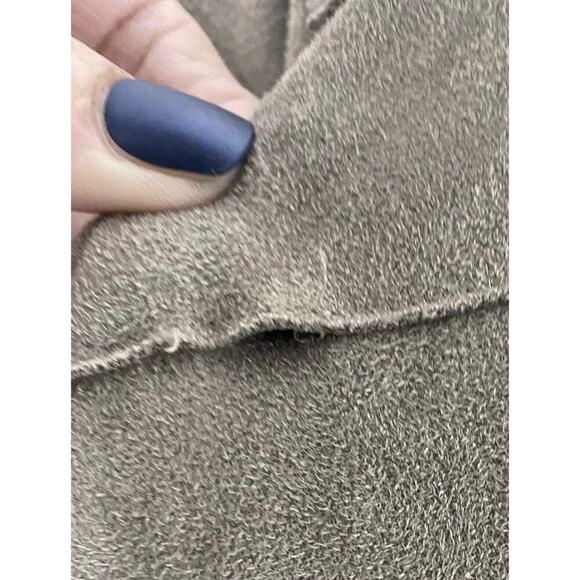 Blank NYC Women's Soft Faux Suede Drape Snap Moto Cardigan Jacket Waterfall Neck - Picture 13 of 14